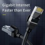 Кабель Baseus High Speed CAT6 Gigabit Ethernet Cable (Flat Cable) 12m Cluster (B00133205111-00) Black