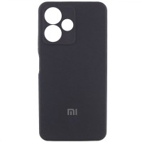 Чохол Silicone Cover Lakshmi Full Camera (AA) with logo для Xiaomi Redmi Note 14 5G Чорний / Black