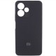 Чохол Silicone Cover Lakshmi Full Camera (AA) with logo для Xiaomi Redmi Note 14 5G Чорний / Black