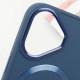 TPU чохол Bonbon Metal Style with MagSafe для Apple iPhone 16 Plus (6.7") Синій / Cosmos Blue