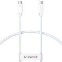Дата кабель Baseus Superior Series 2 USB4 Full-Function Type-C to Type-C 240W (1m) (P10365200211) Moon White