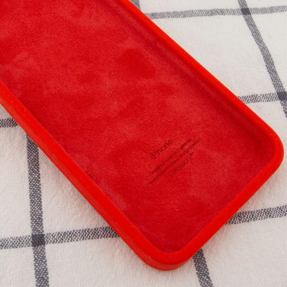 Чохол Silicone Case Square Full Camera Protective (AA) для Apple iPhone 11 (6.1") Червоний / Red
