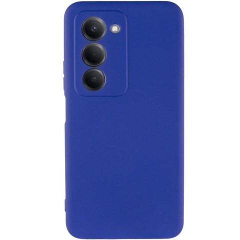 Чохол TPU GETMAN Liquid Silk Full Camera для Xiaomi Redmi 15 (EU) Синій / Deep navy