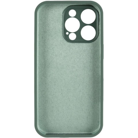 Чохол Silicone Case Full Camera Protective (AA) для Apple iPhone 13 Pro (6.1") Зелений / Pine green