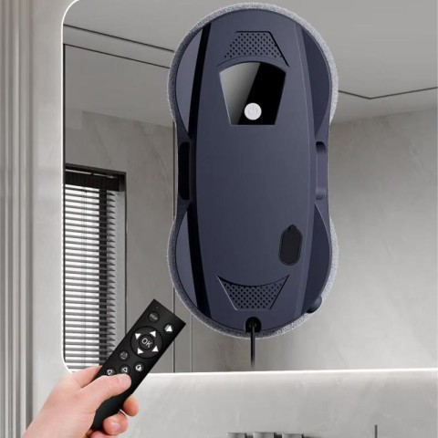 Робот для мийки вікна DJET W124D з двостороннім автоматичним розпилювачем води Black