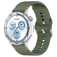 Силіконовий ремінець Wavy для Smart Watch 20mm Dark Olive