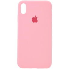 Чохол Silicone Case Full Protective (AA) для Apple iPhone X / XS (5.8") Рожевий / Pink