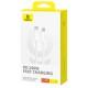 Дата кабель Baseus Superior Series 2 USB4 Full-Function Type-C to Type-C 240W (1m) (P10365200211) Moon White