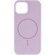Чохол Silicone Case Full Protective (AA) NO LOGO with MagSafe для Apple iPhone 13 (6.1") Бузковий / Lilac