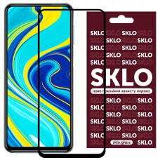 Захисне скло SKLO 3D (full glue) для Xiaomi Redmi Note 9s / Note 9 Pro / Note 9 Pro Max Чорний