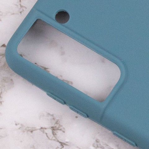 Силіконовий чохол Candy для Samsung Galaxy S21+ Синій / Powder Blue