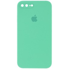 Чохол Silicone Case Square Full Camera Protective (AA) для Apple iPhone 7 plus/8 plus (5.5") Зелений / Spearmint