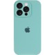 Чохол Silicone Case Full Camera Protective (AA) для Apple iPhone 13 Pro Max (6.7") Бірюзовий / Marine Green