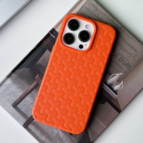 Чохол TPU Weaving для Apple iPhone 15 Pro Max (6.7") Orange