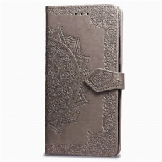 Шкіряний чохол (книжка) Art Case з візитницею для Xiaomi Redmi 6A Сірий