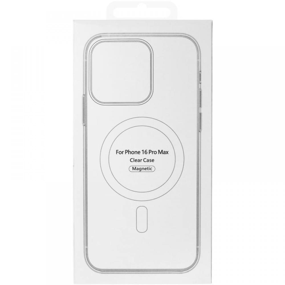 TPU+PC чохол Clear Garden with MagSafe для Apple iPhone 16 (6.1") Blue Blossom