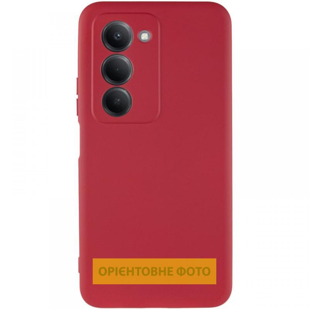 Чохол TPU GETMAN Liquid Silk Full Camera для Xiaomi Redmi 15 (Global) Червоний / Dark Red