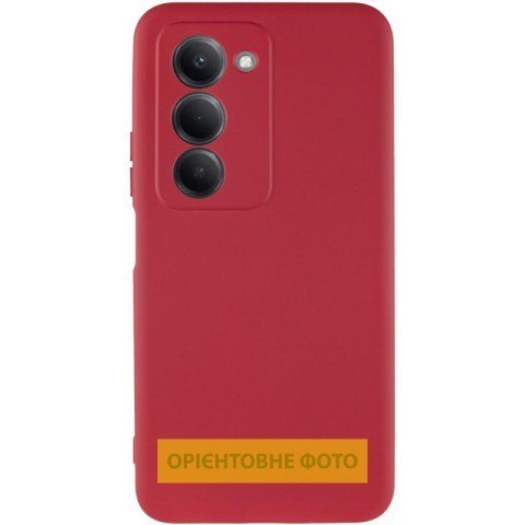 Чохол TPU GETMAN Liquid Silk Full Camera для Xiaomi Redmi 15 (Global) Червоний / Dark Red