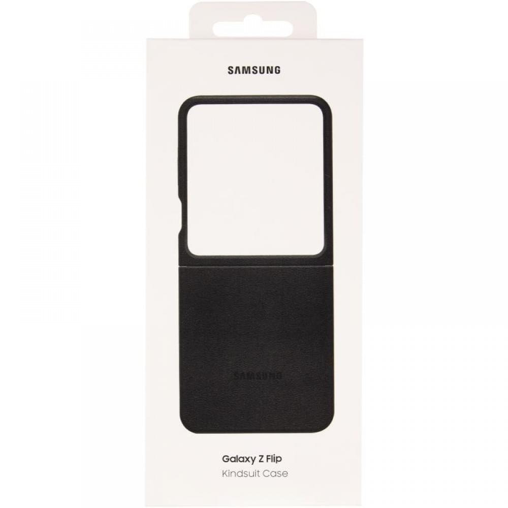 Кожаный чехол Leather Case (AAA) для Samsung Galaxy Z Flip5