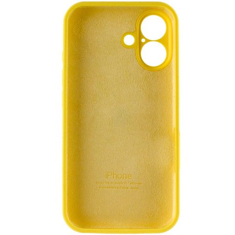 Чохол Silicone Case Full Camera Protective (AA) для Apple iPhone 16 Plus (6.7") Жовтий / Yellow