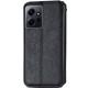 Шкіряний чохол книжка GETMAN Cubic (PU) для Xiaomi Redmi Note 12 4G Чорний