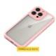 TPU чохол Transparent + Colour 1,5mm для Apple iPhone 16 (6.1") Pink