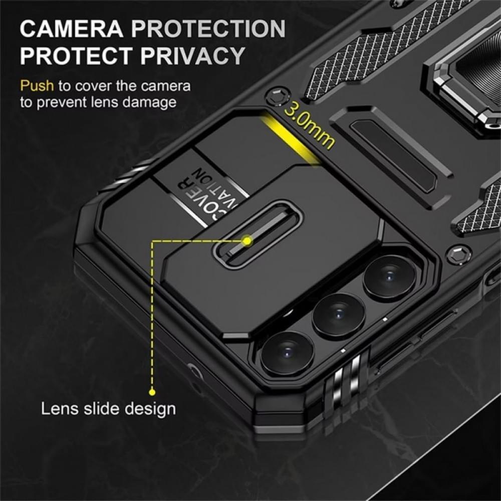 Ударостійкий чохол Camshield Army Ring для Samsung Galaxy S24+ Чорний / Black