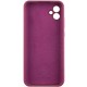 Чохол Silicone Cover Lakshmi Full Camera (AAA) для Samsung Galaxy A07 Бордовий / Plum