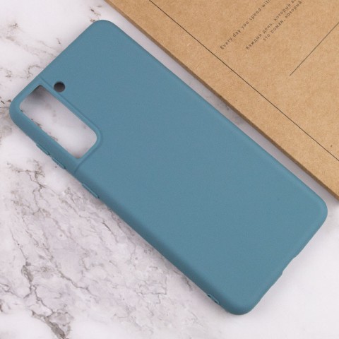 Силіконовий чохол Candy для Samsung Galaxy S21+ Синій / Powder Blue