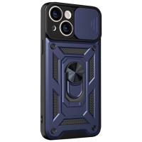 Чохол Ummi Camshield Serge Ring для Apple iPhone 15 (6.1") Синій / Navy