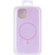 Чохол Silicone Case Full Protective (AA) NO LOGO with MagSafe для Apple iPhone 13 (6.1") Бузковий / Lilac