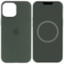 Чохол Silicone case (AAA) full with Magsafe and Animation для Apple iPhone 12 Pro Max (6.7") Зелений / Cyprus Green