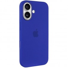 Чохол Silicone case (AAA) with Magsafe and Animation (button) для Apple iPhone 16 Plus (6.7") Ultramarine