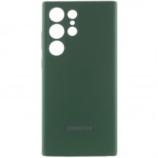 Чохол Silicone Cover Lakshmi Full Camera (AAA) with Logo для Samsung Galaxy S23 Ultra Зелений / Cyprus Green