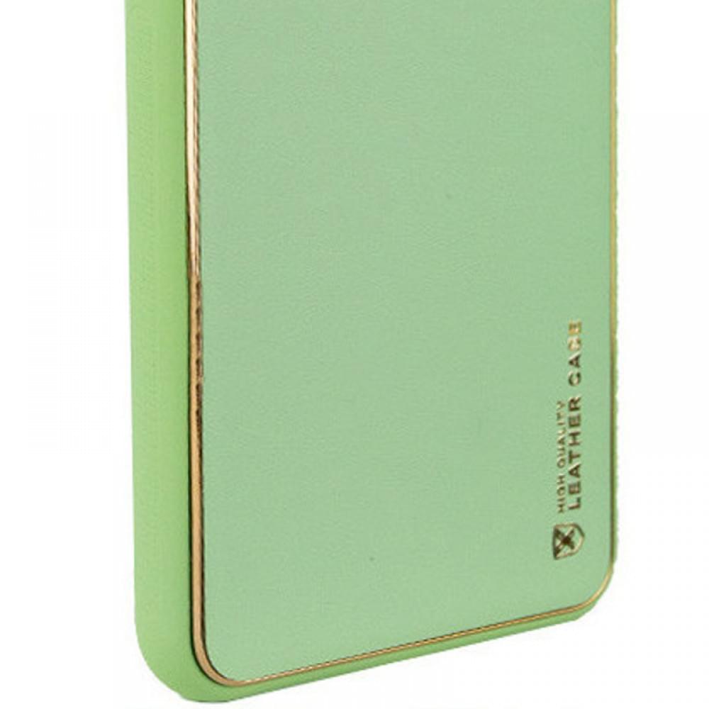 Шкіряний чохол Xshield для Samsung Galaxy S23 FE Зелений / Pistachio