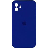 Чохол Silicone Case Square Full Camera Protective (AA) для Apple iPhone 11 (6.1") Синій / Deep navy