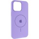 Чохол Silicone Case Full Protective (AA) V2 with MagSafe для Apple iPhone 11 Pro Max (6.5") Бузковий / Dasheen