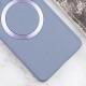 TPU чохол Bonbon Metal Style with MagSafe для Samsung Galaxy S22 Сірий / Lavender