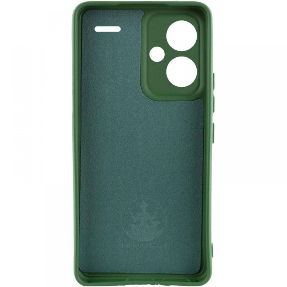 Чохол Silicone Cover Ummi Lakshmi Full Camera (AA) для Xiaomi Redmi Note 13 Pro+ Зелений / Dark green