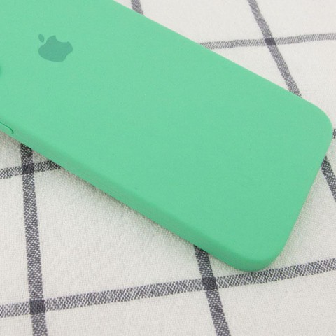 Чохол Silicone Case Square Full Camera Protective (AA) для Apple iPhone 7 plus/8 plus (5.5") Зелений / Spearmint