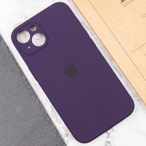 Чохол Silicone Case Full Camera Protective (AA) для Apple iPhone 15 (6.1") Фіолетовий / Elderberry