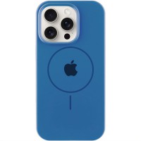 Чохол Silicone Case Full Protective (AA) with MagSafe для Apple iPhone 16 Pro (6.3") Синій / Denim Blue