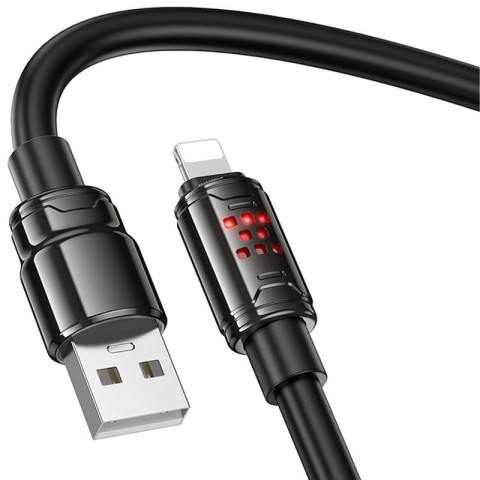 Дата кабель Hoco U143 Joy USB to Lightning 2.4A (1.2m) Black