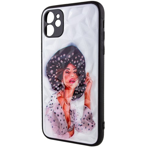 TPU+PC чохол Prisma Ladies для Apple iPhone 11 (6.1") Girl in a hat