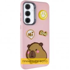 Чохол TPU Leather Toys для Xiaomi Redmi 13C / Poco C65 Capybara / Pink