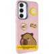 Чохол TPU Leather Toys для Xiaomi Redmi 13C / Poco C65 Capybara / Pink