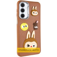 Чохол TPU Leather Toys для Xiaomi Poco X6 / Note 13 Pro 5G Labubu / Brown