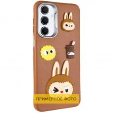 Чохол TPU Leather Toys для Xiaomi Poco X6 / Note 13 Pro 5G Labubu / Brown