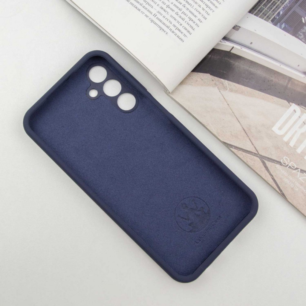 Чохол Silicone Cover Lakshmi Full Camera (AAA) with Logo для Samsung Galaxy A55 Темно-синій / Midnight blue