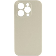 Чохол Silicone Case Full Camera Protective (AA) NO LOGO для Apple iPhone 13 Pro (6.1") Бежевий / Antique White